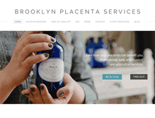 Tablet Screenshot of brooklynplacentaservices.com